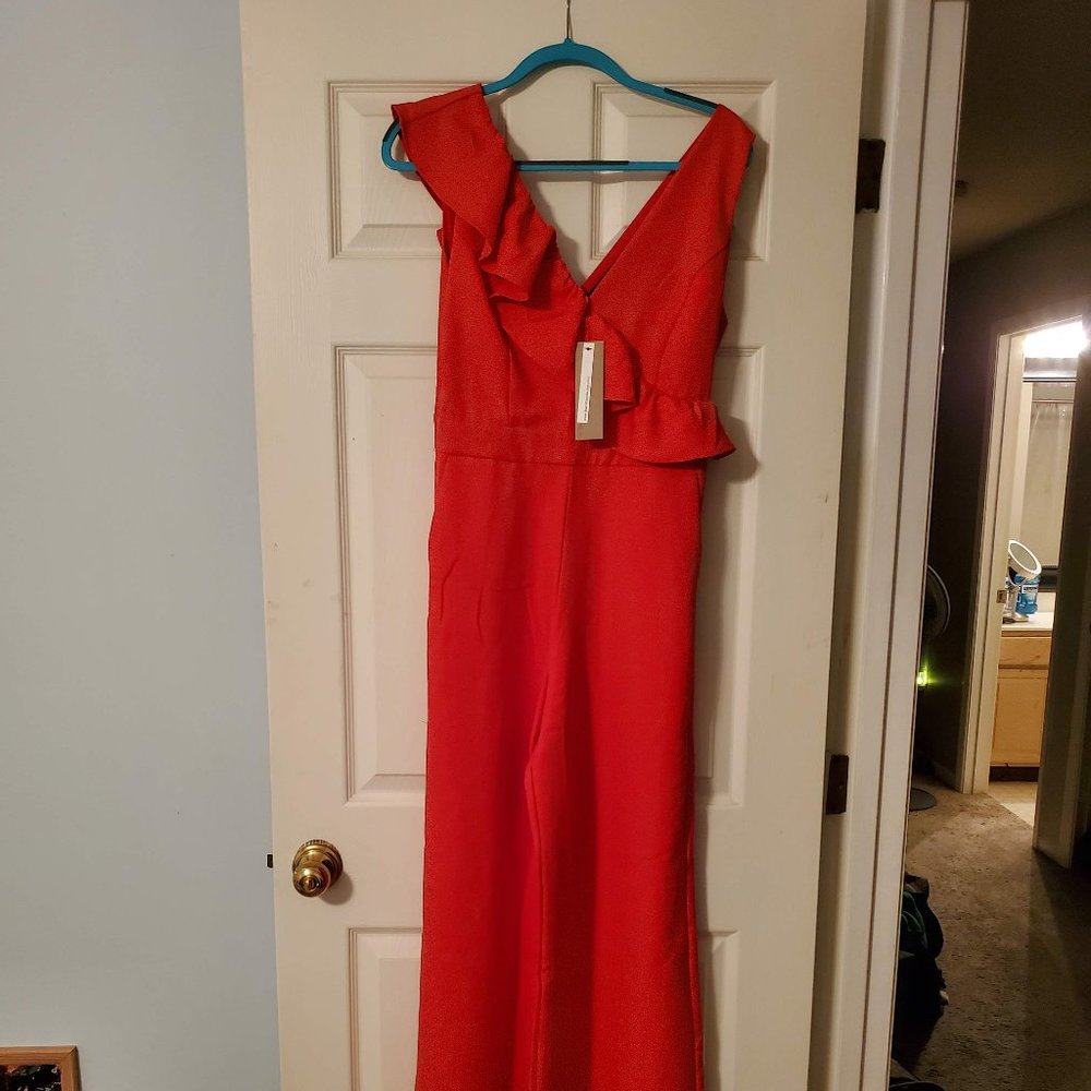 Red Do and Be Collection One Piece Jumpsuit - Size M